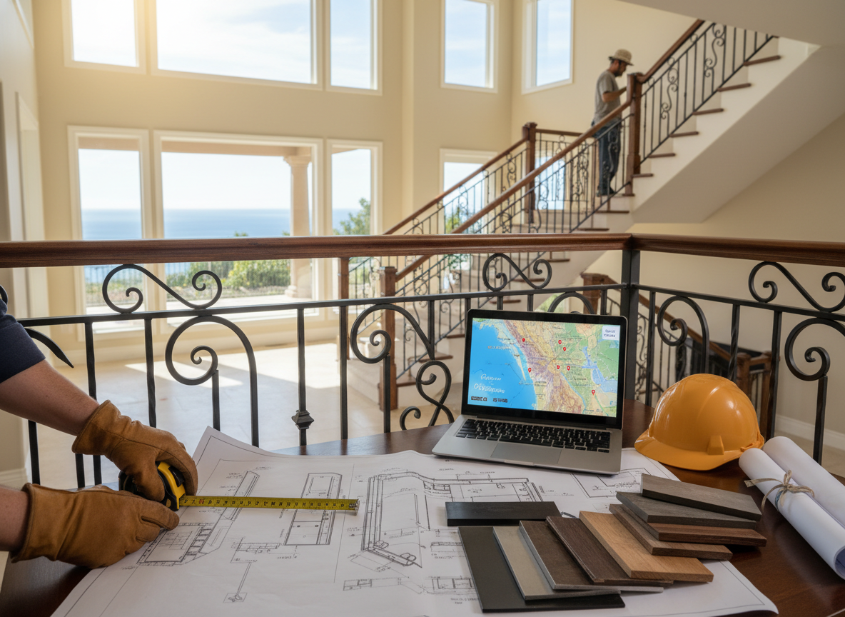 custom railing in Irvine