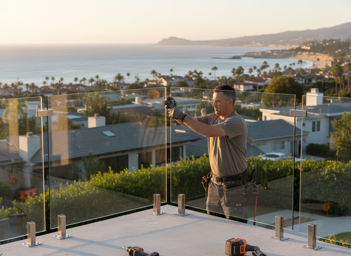 Glass Panel Railings in Orange County, CA